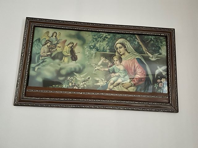 Marco madera  antiguo con 60 años.