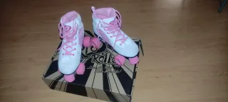 Patines Rio Roller Talla 38 Blancos y Rosas