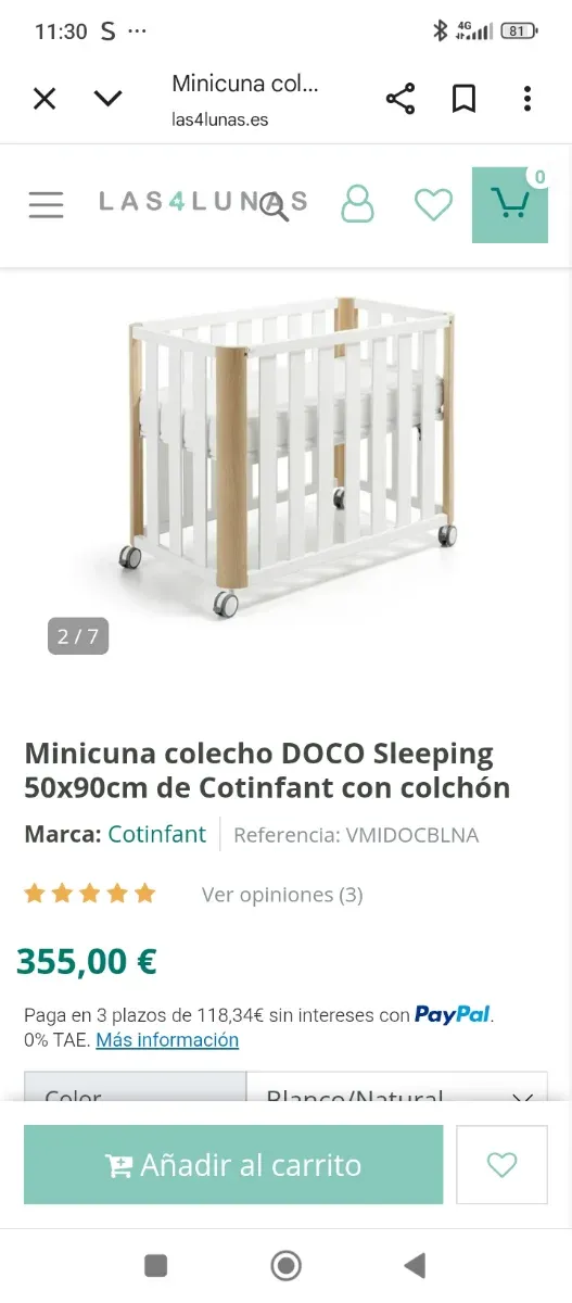 Mini cuna DOCO sleeping