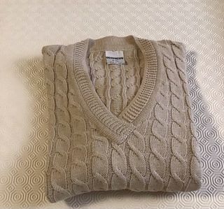 Maglione Odysseus cotone trecce beige L