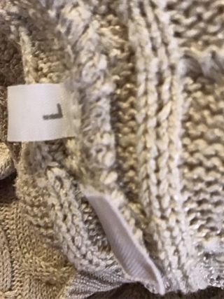 Maglione Odysseus cotone trecce beige L