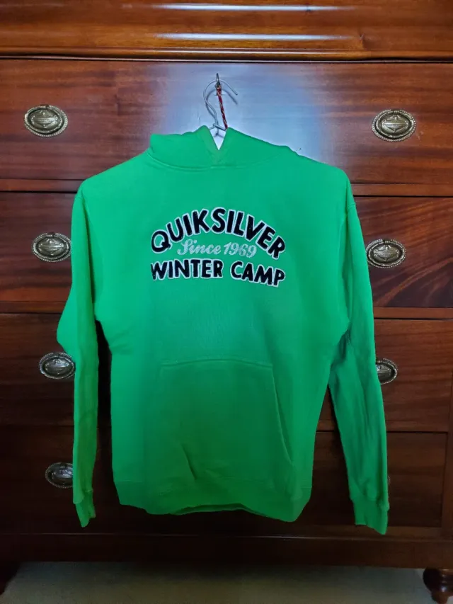 Sudadera Quiksilver Verde con capucha