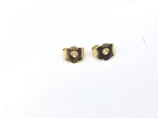 pendientes oro 18k con piedra con diamante de laboratorio