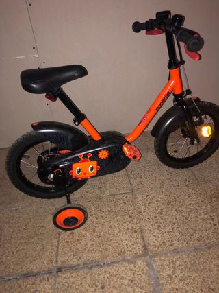 Bicicleta infantil naranja