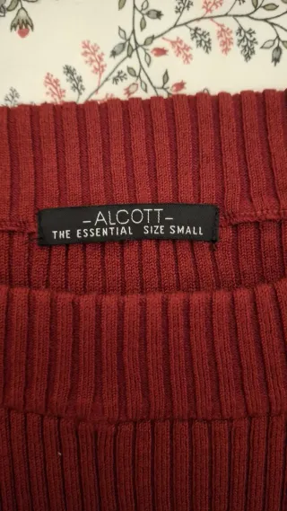 Vestito lana rosso donna