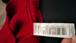 Vestito lana rosso donna