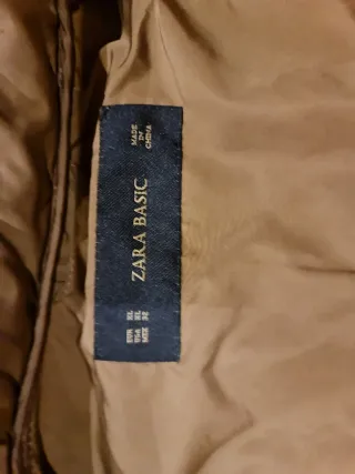 Chaqueta acolchada Zara marrón