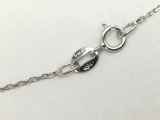 collar oro 18k con diamante de laboratorio 23cm