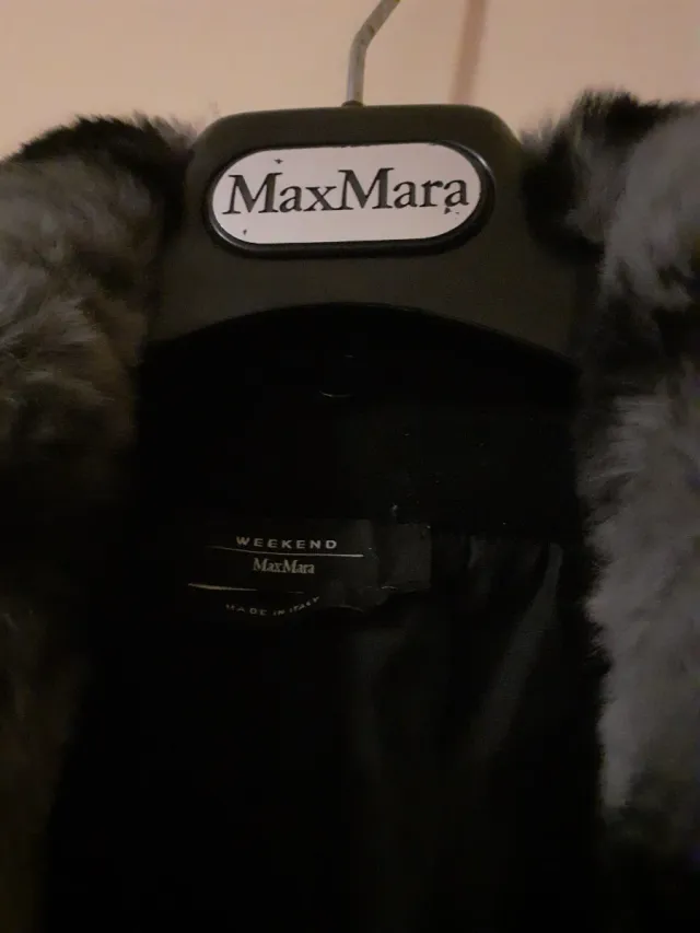 Cappotto Max Mara lana nero