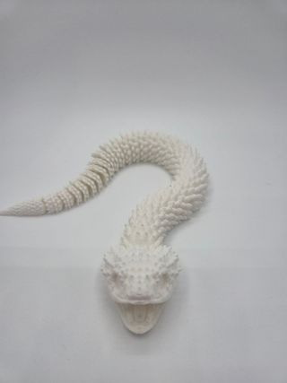 Modello Serpente 3D Bianco
