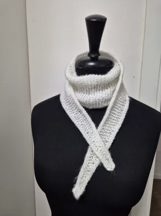 Sophie Sciarpa Mohair Bianco Latte