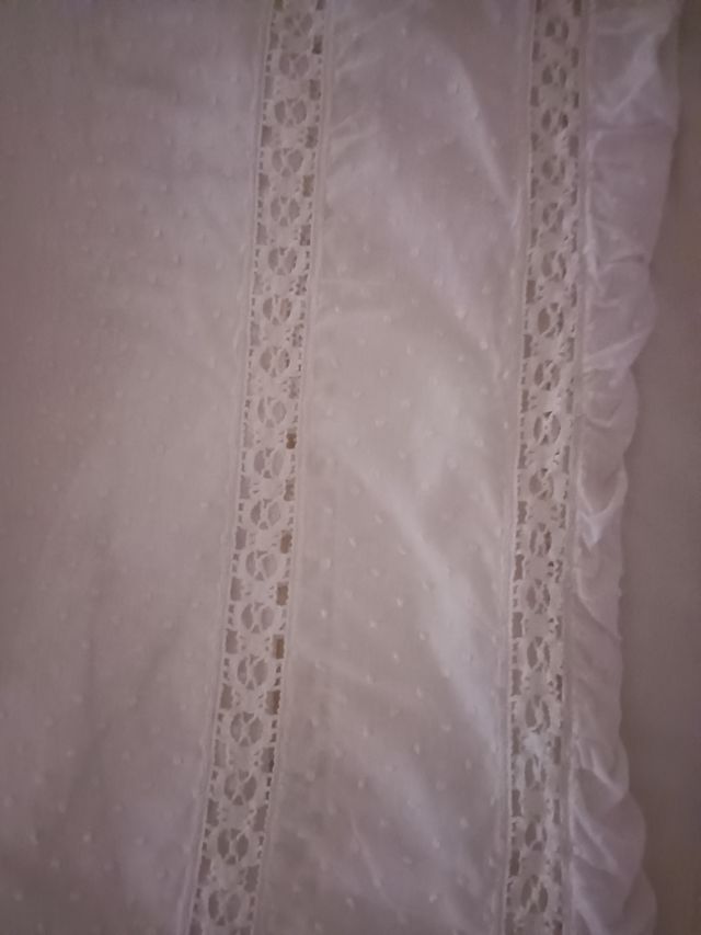 Colcha antigua plumeti  con cuadrante cama 90