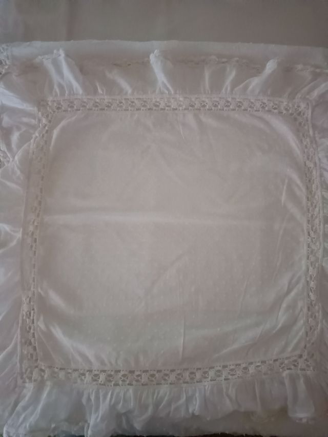 Colcha antigua plumeti  con cuadrante cama 90