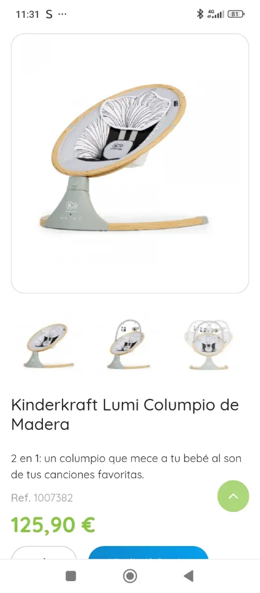 Hamaca bebé Kinderkraft