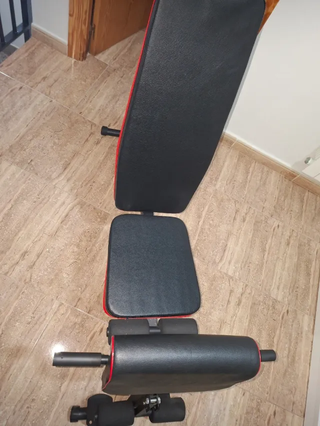 Banco de Gimnasio regulable y Mancuernas Ajustable