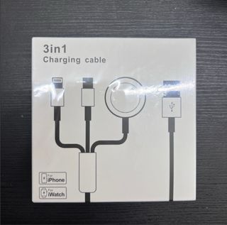 Cable de carga 3 en 1 para iPhone y iWatch