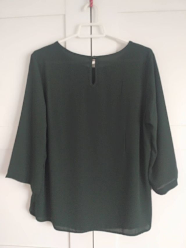 Blusa manga tres cuartos. Mango. Talla M