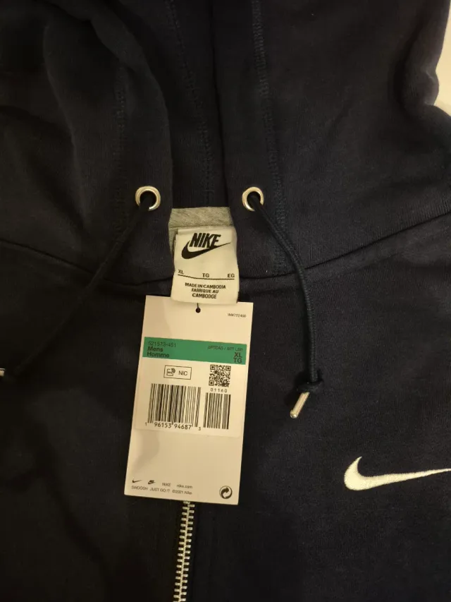 Sudadera Nike Azul Marino con Capucha