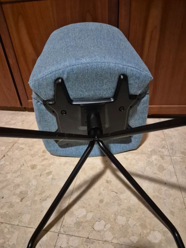 4 Sillas de comedor tela y metal (c/u)