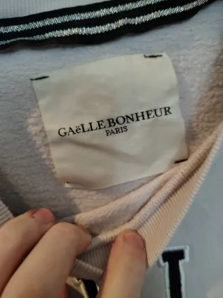 Felpa Gaelle donna beige con numero 1