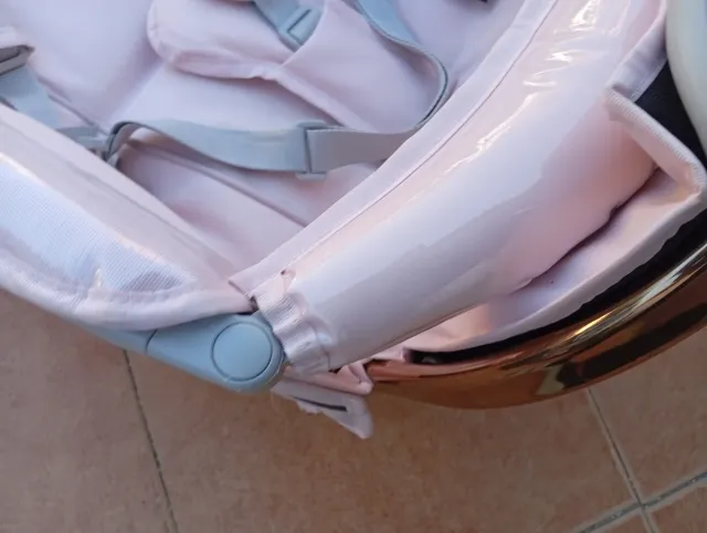 Base Silla Bebecar Revestimiento Rosa