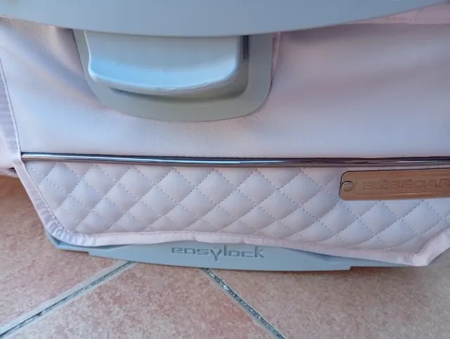 Base Silla Bebecar Revestimiento Rosa