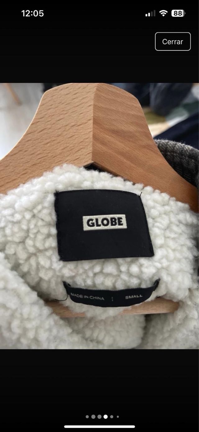 Camisa de cuadros con borrego talla M