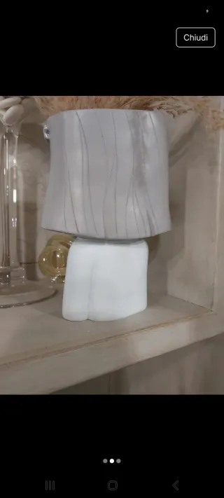 Vaso resina bambolina moda luna stelle