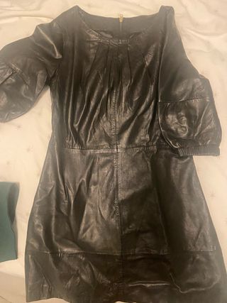 Vestido Almatrichi cuero negro talla M