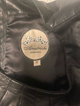 Vestido Almatrichi cuero negro talla M