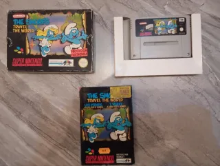 The Smurfs Travel the World SNES Super Nintendo