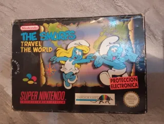 The Smurfs Travel the World SNES Super Nintendo