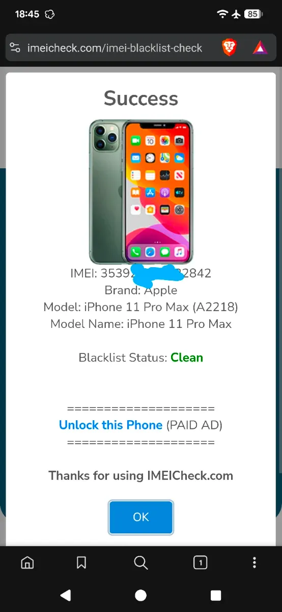 iPhone 11 Pro Max 256GB