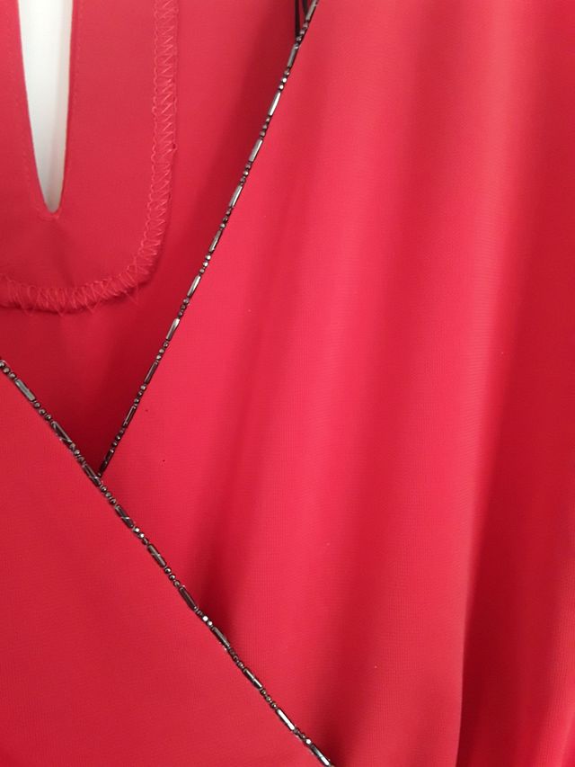 Vestido CON ETIQUETA manga larga. Morgan Talla XS