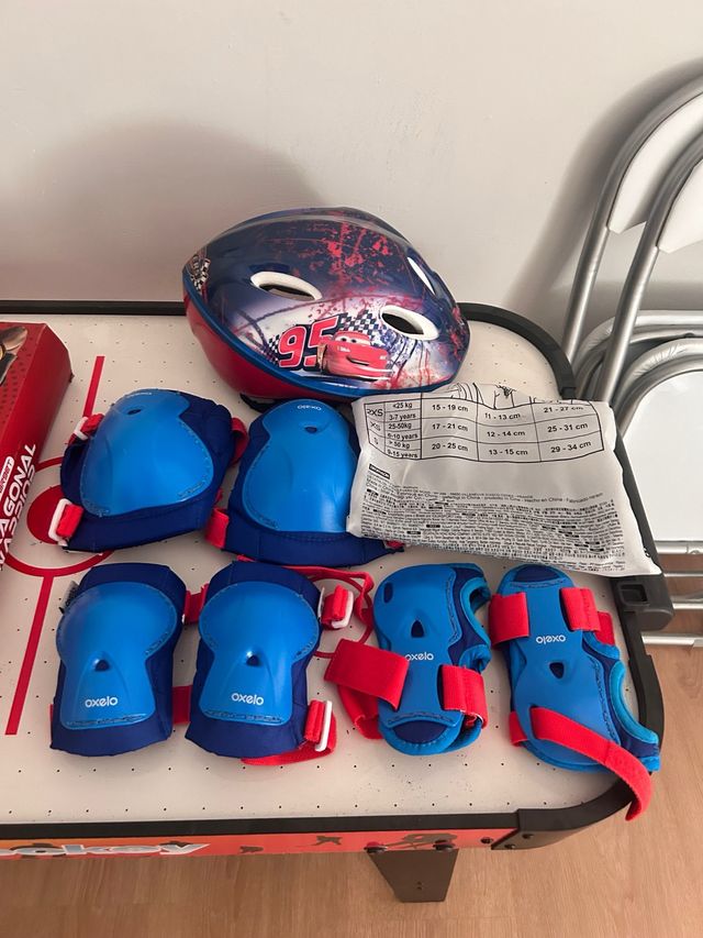 Casco y protecciones Oxelo Talla S/XS