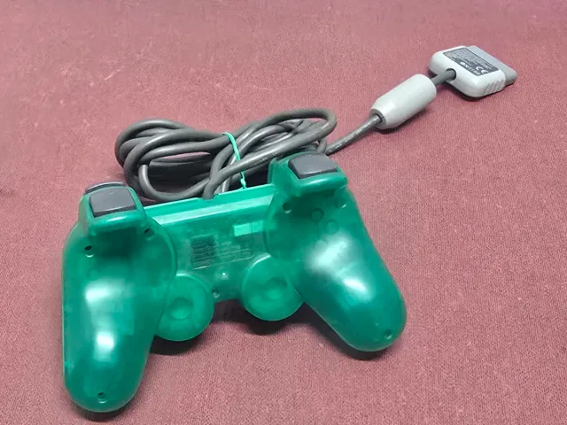 Controller PS1 Sony Verde Trasparente