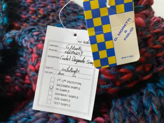 Sciarpa D. Moretti unisex frange multicolor