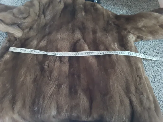 Giacca in pelliccia marrone