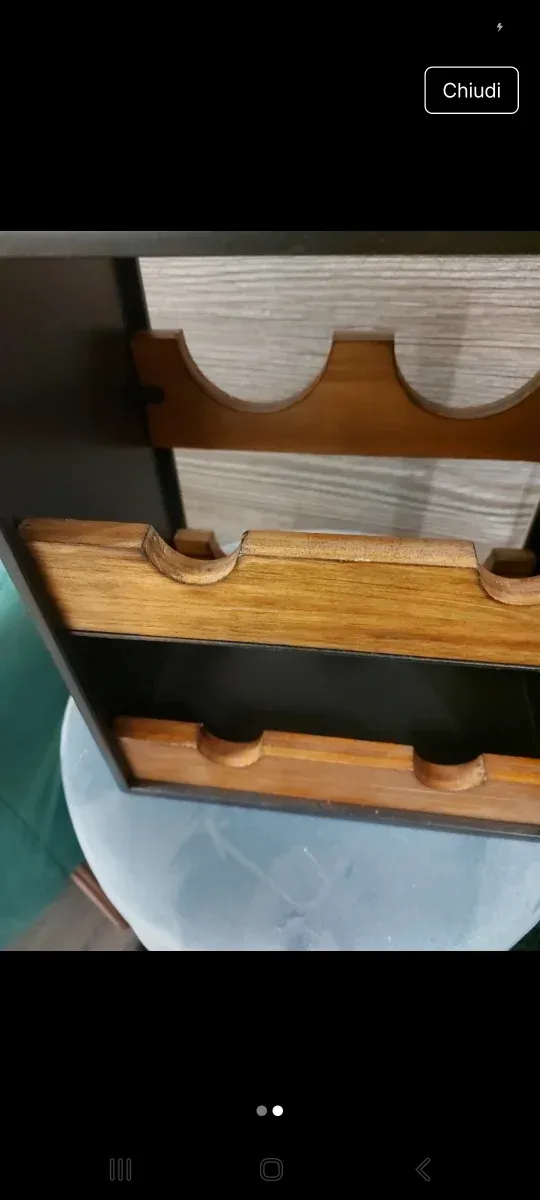 Porta bottiglie tavernetta 4 bottiglie