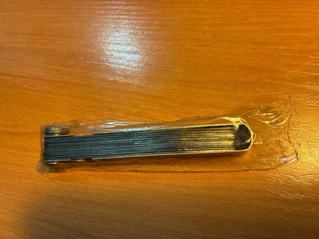 Juego de galgas de precisión.