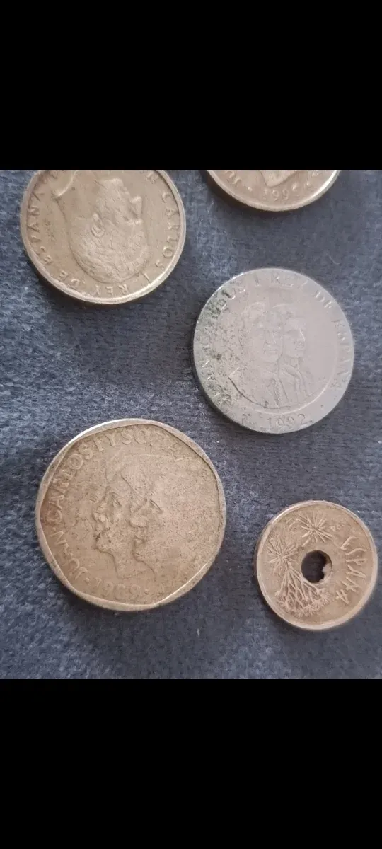 Lote monedas españolas
