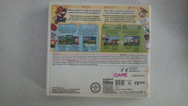 Paper Mario Sticker Star 2DS / 3DS