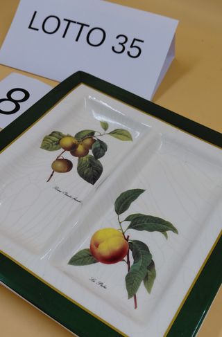 Vassoio ceramica con frutta