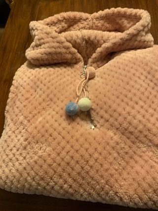 Batín polar rosa talla única