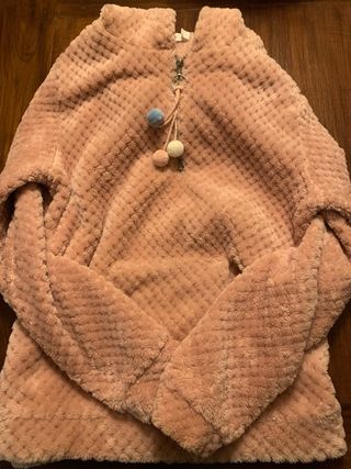 Batín polar rosa talla única