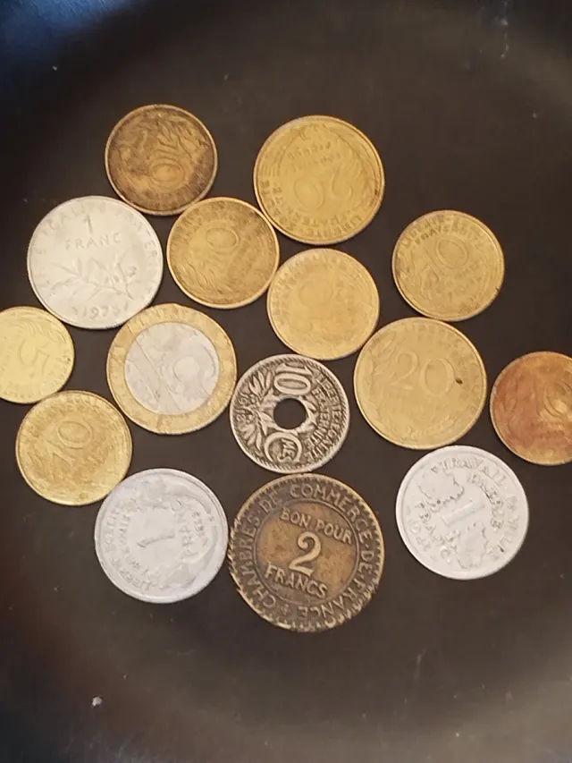 Lote 15 monedas Francia