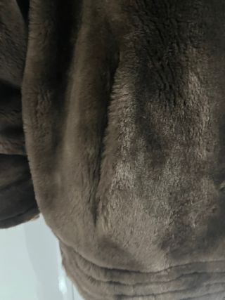 Cappotto eco pelliccia donna marrone taglia 44