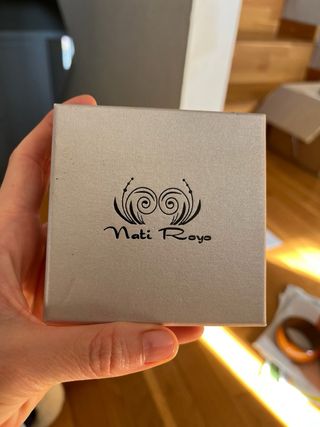 Pendientes largos piedras negras y turquesa