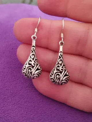 Pendientes Plata Vintage Filigrana