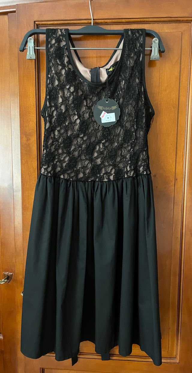 Vestido negro encaje Angel's Face Talla S